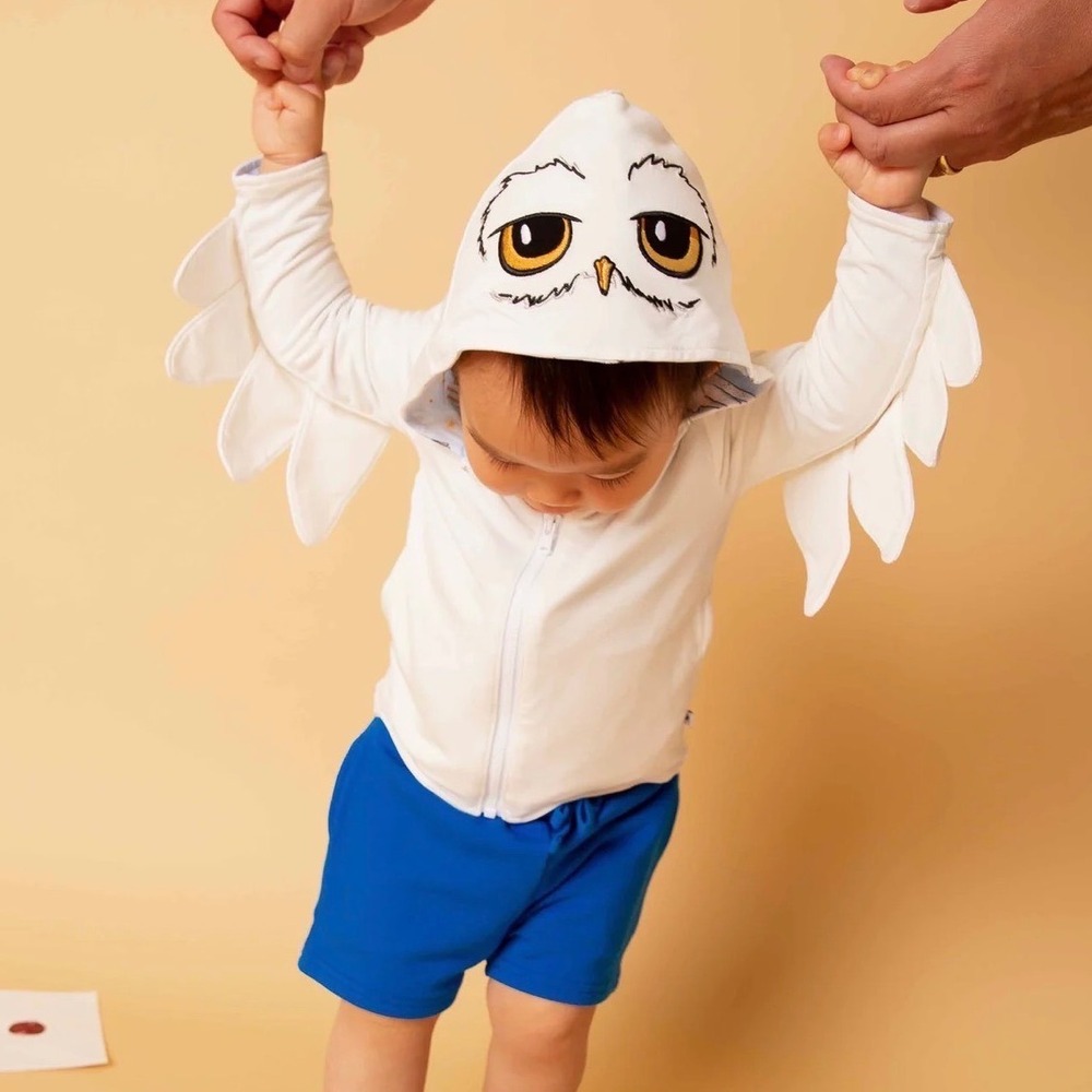 Bums & Roses Kids Harry Potter Hedwig Sky Mail Reversible Bamboo Jacket 18-24M